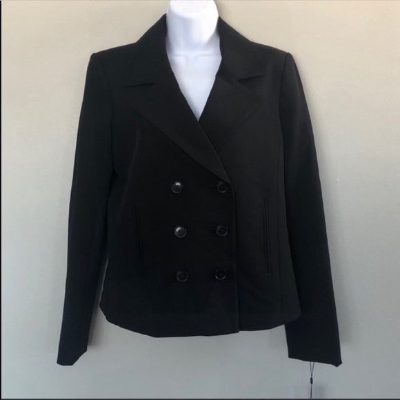 Tommy Hilfiger Double-Breasted Blazer in Black NWT - Picture 2 of 5